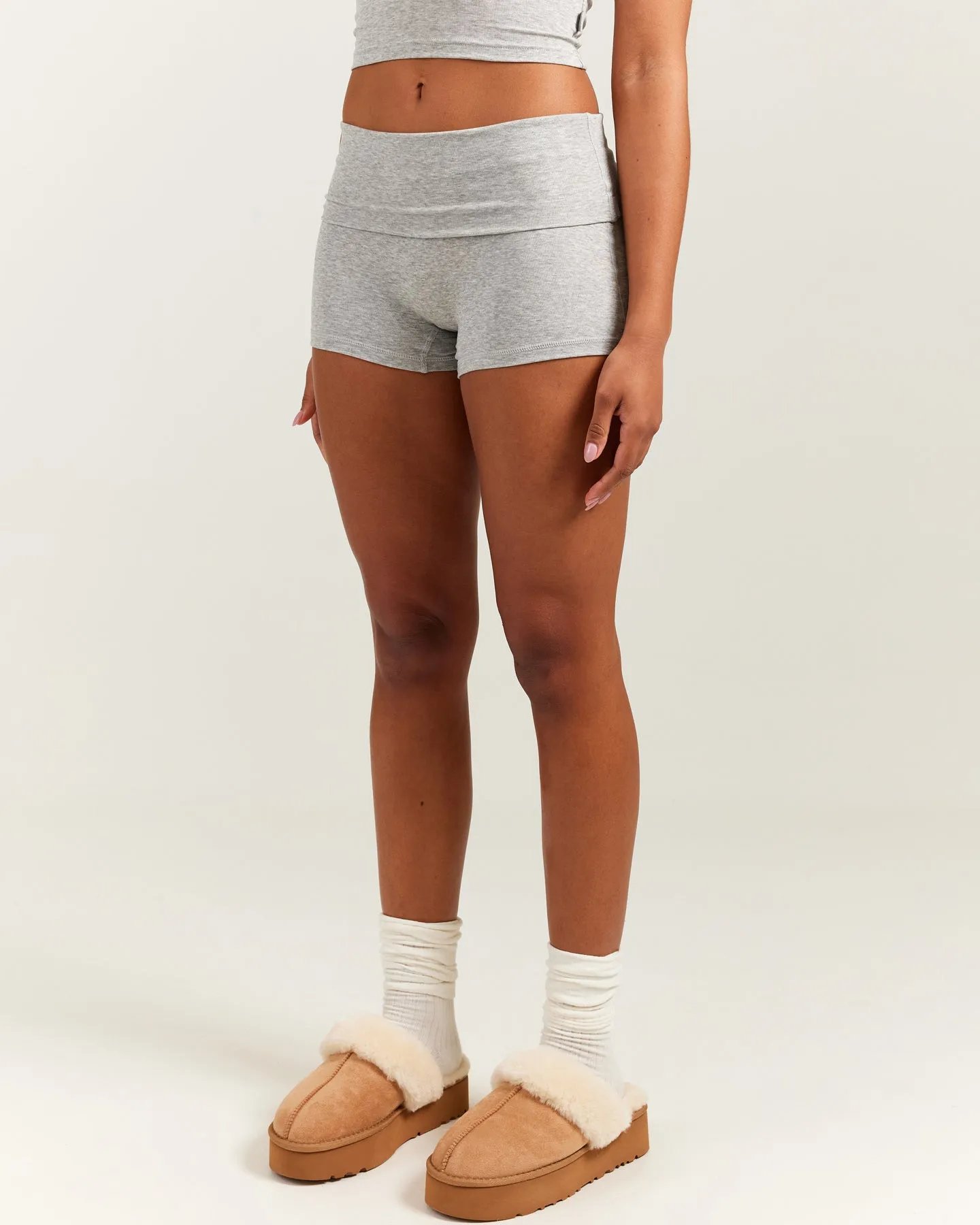 EE Lounge Fold Over Shorts - Heather Grey sold by Elite Eleven product image thumbnail 5