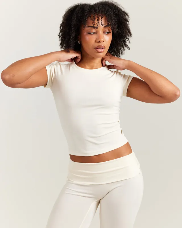 EE Lounge Tee - Vanilla sold by Elite Eleven