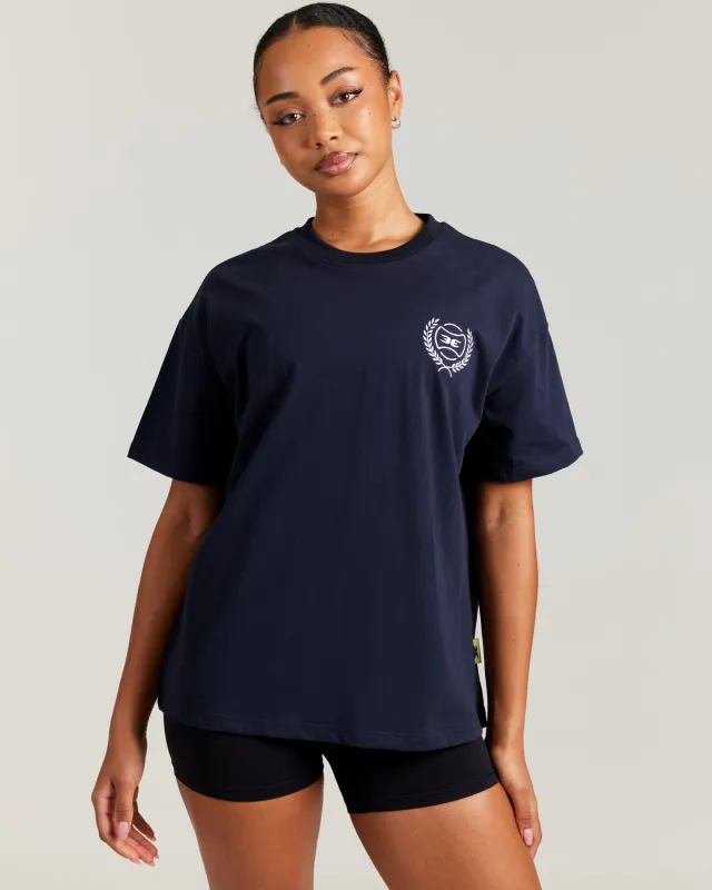 Women's Heritage Tee - Navy sold by Elite Eleven