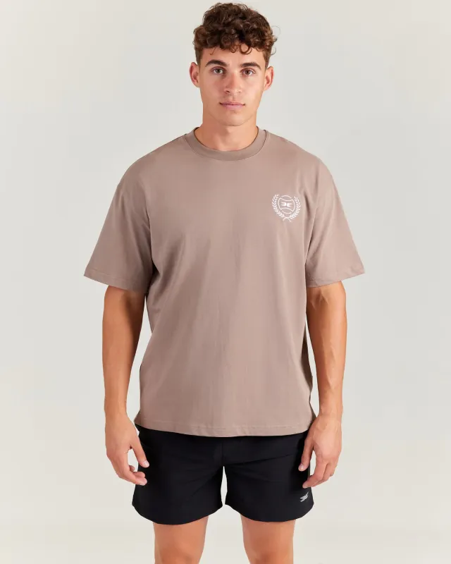 Men's Heritage Tee - Dark Taupe sold by Elite Eleven