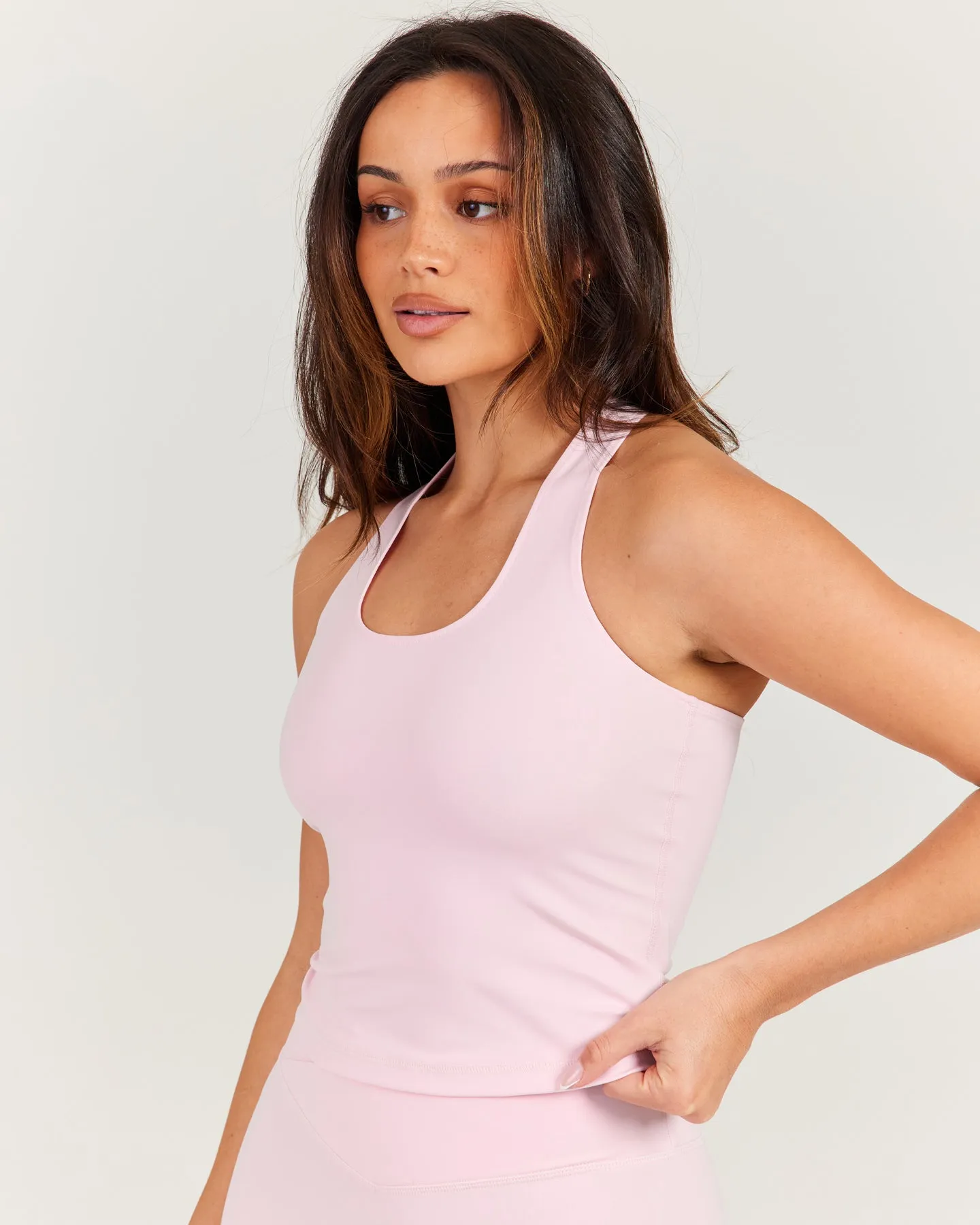 Aura Racer Tank - Blush Pink sold by Elite Eleven product image thumbnail 4