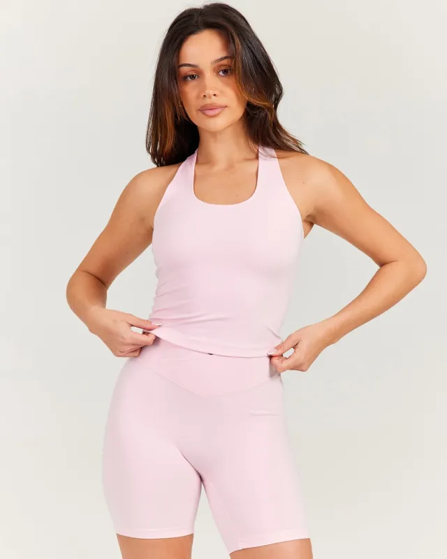 Aura Racer Tank - Blush Pink sold by Elite Eleven