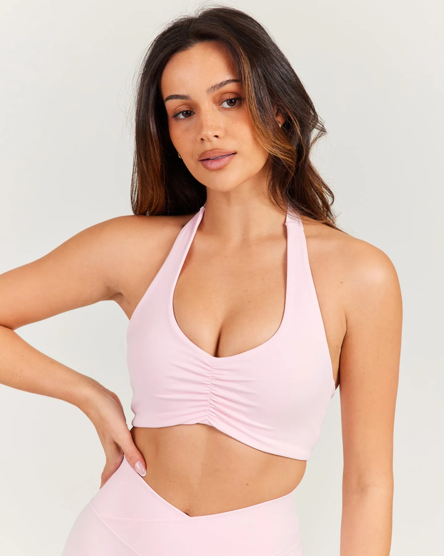 Halter Scrunch Bra - Blush Pink sold by Elite Eleven product image thumbnail 4