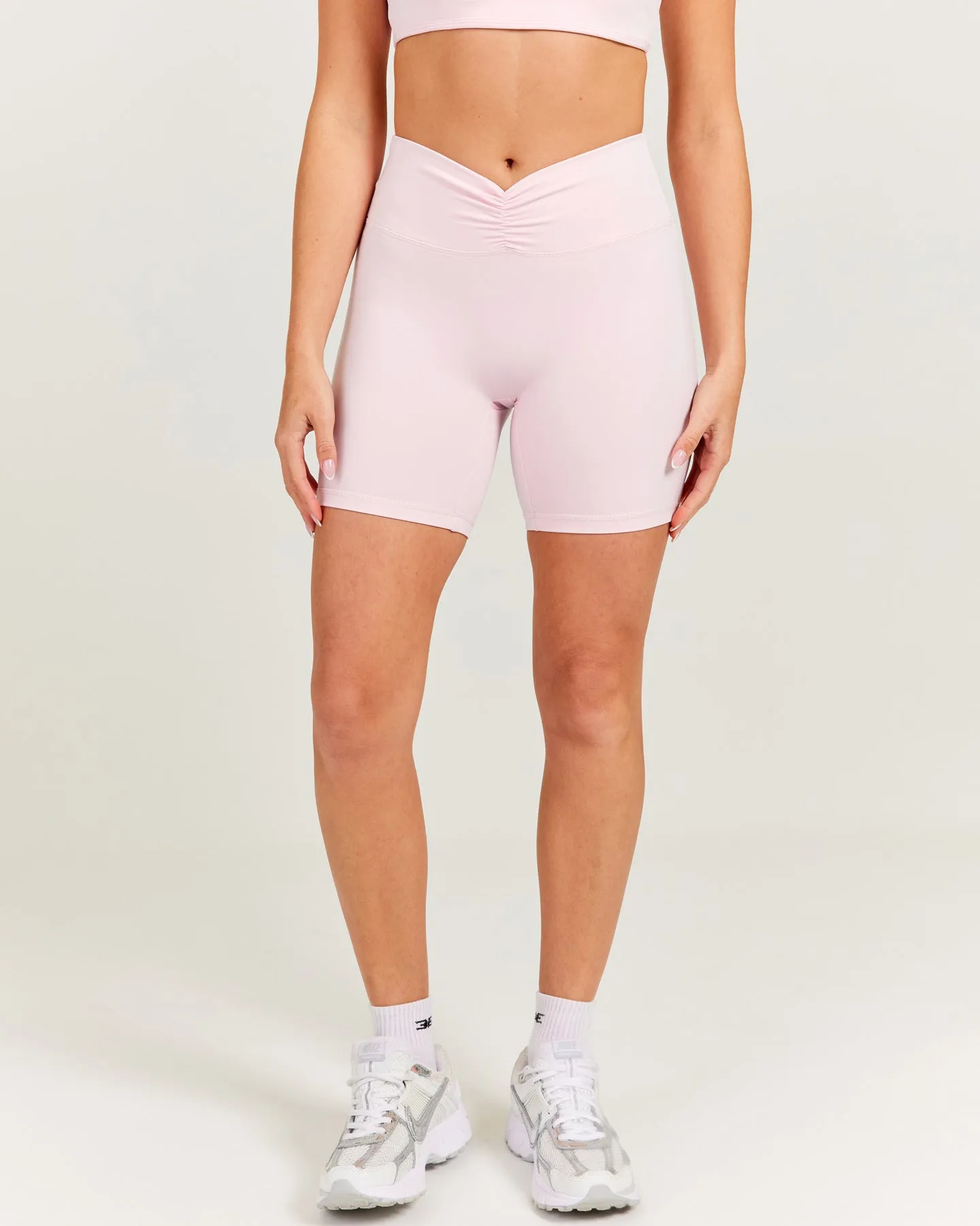 Front Scrunch Shorts - Blush Pink sold by Elite Eleven