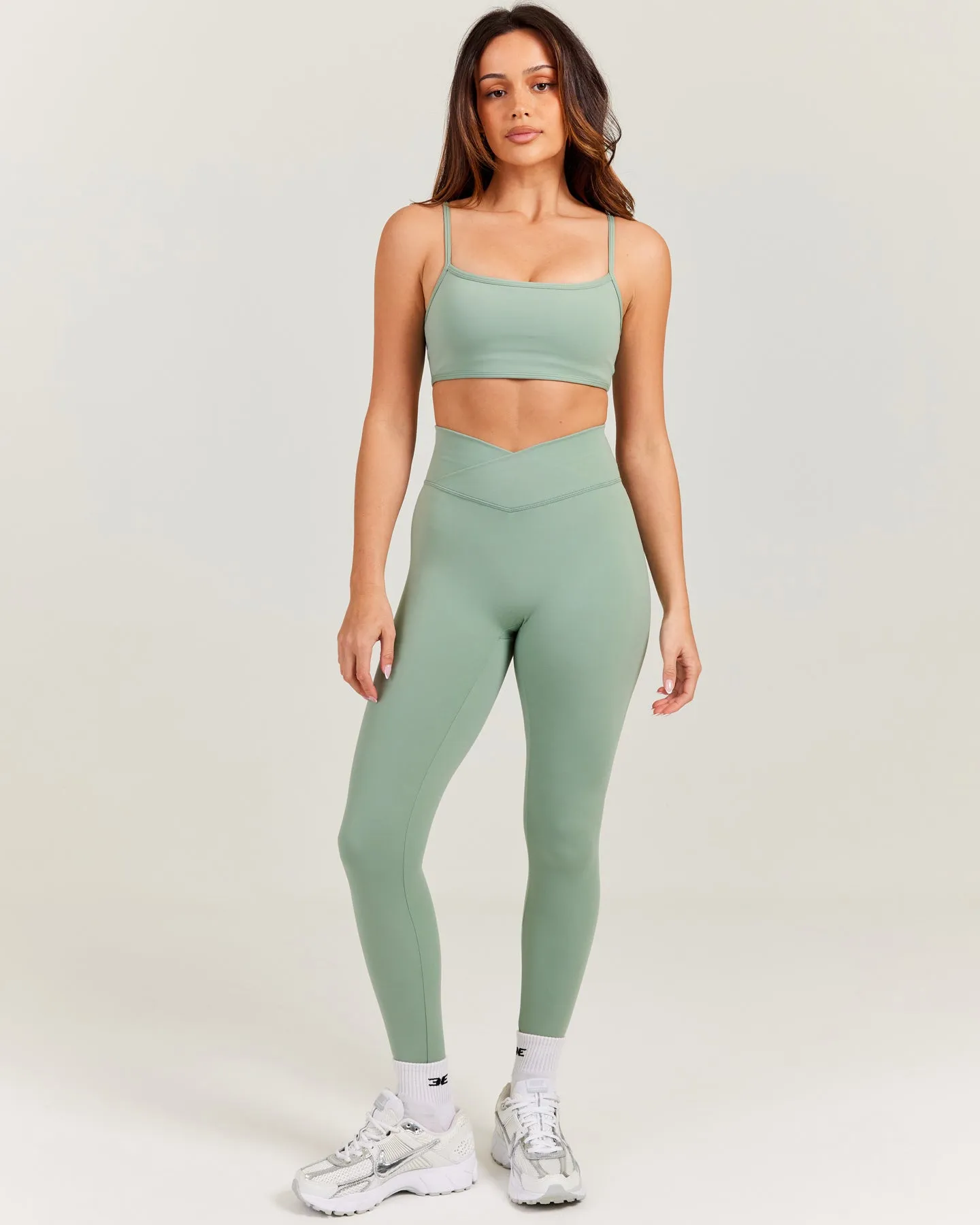 Cross Over Leggings - Dusty Sage sold by Elite Eleven product image thumbnail 4