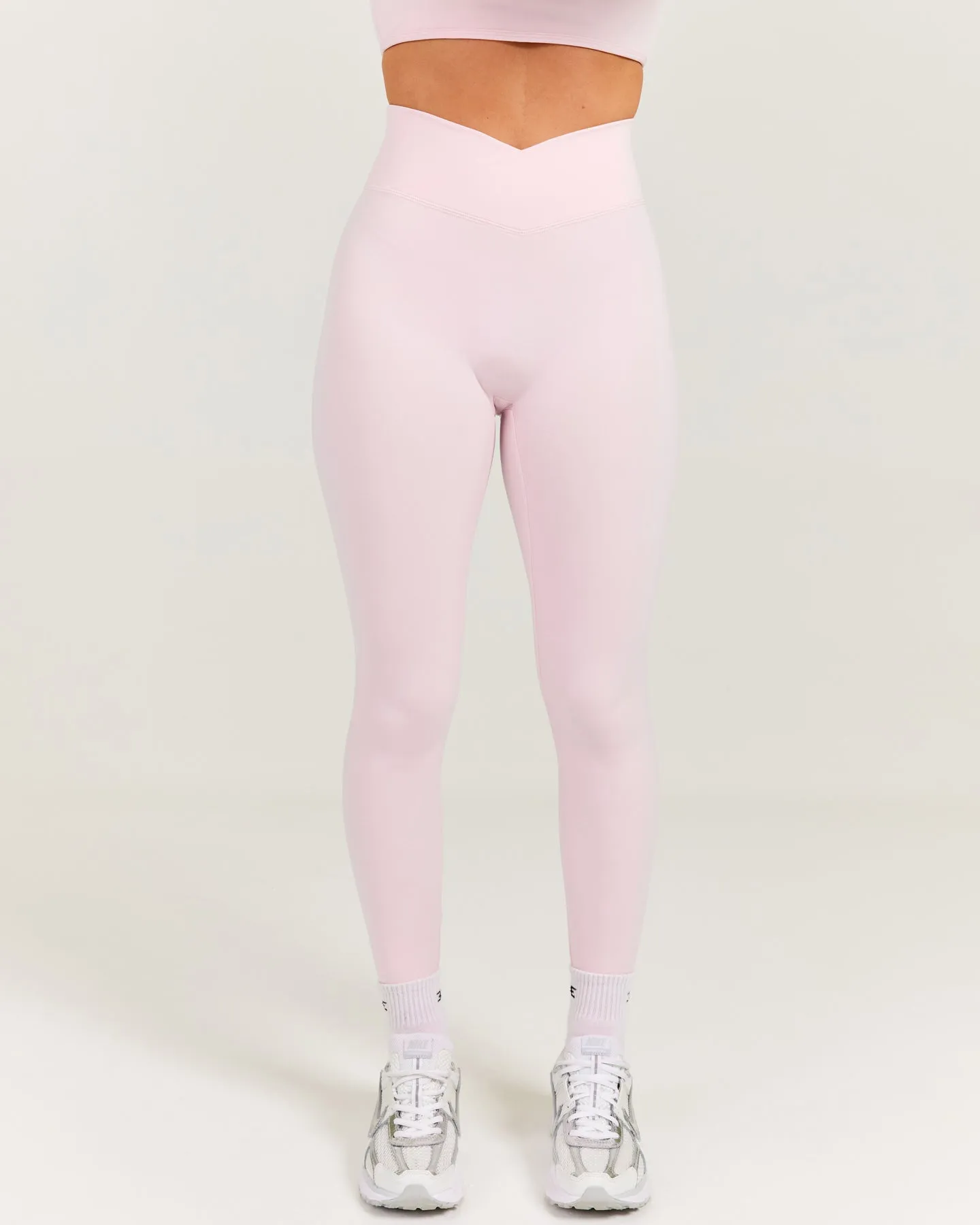 Cross Over Leggings - Blush Pink sold by Elite Eleven
