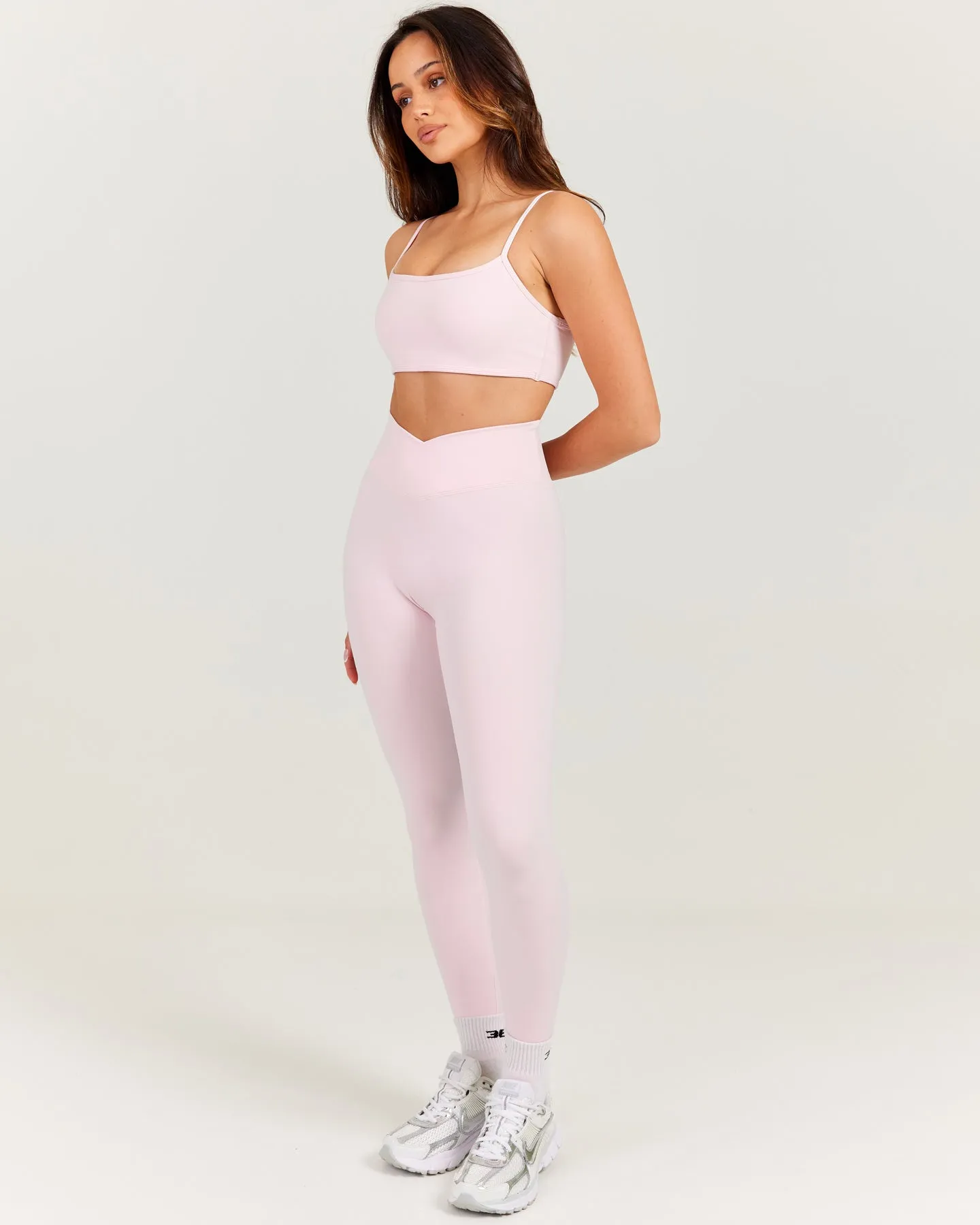 Cross Over Leggings - Blush Pink sold by Elite Eleven product image thumbnail 5