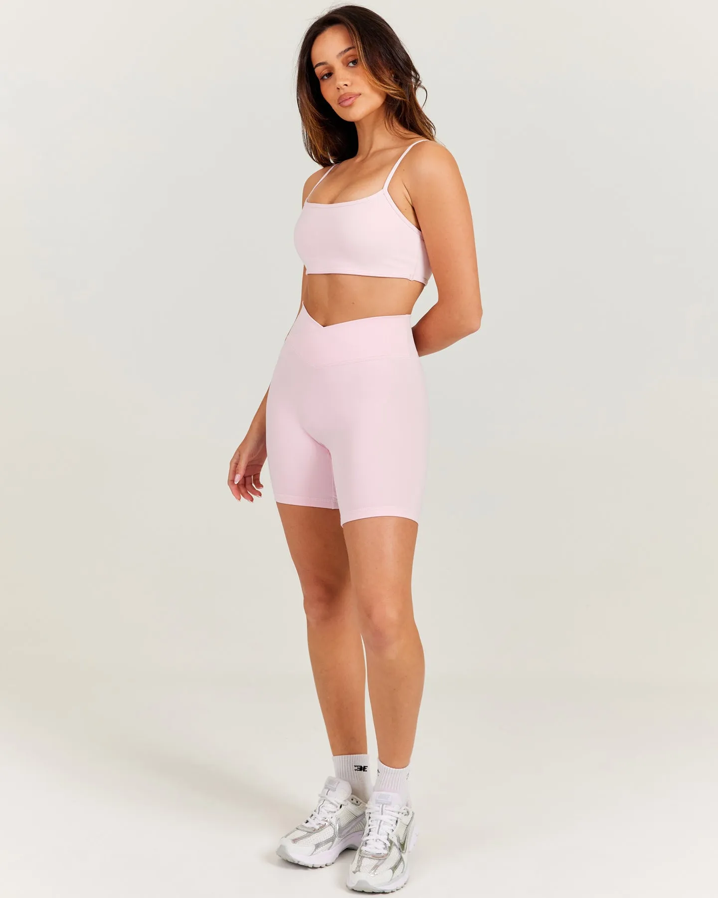 Aura Cross Over Shorts - Blush Pink sold by Elite Eleven product image thumbnail 5
