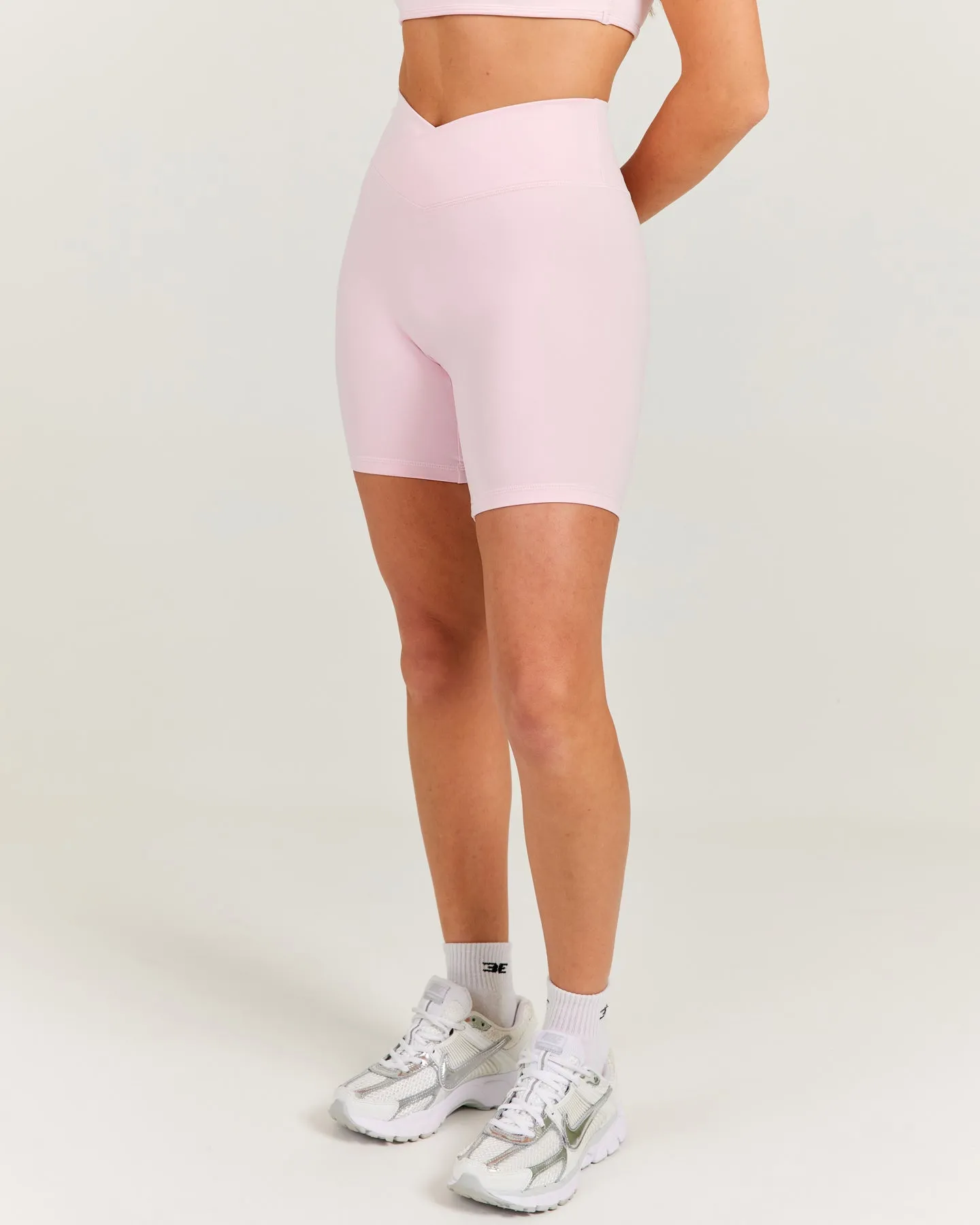 Aura Cross Over Shorts - Blush Pink sold by Elite Eleven product image thumbnail 3