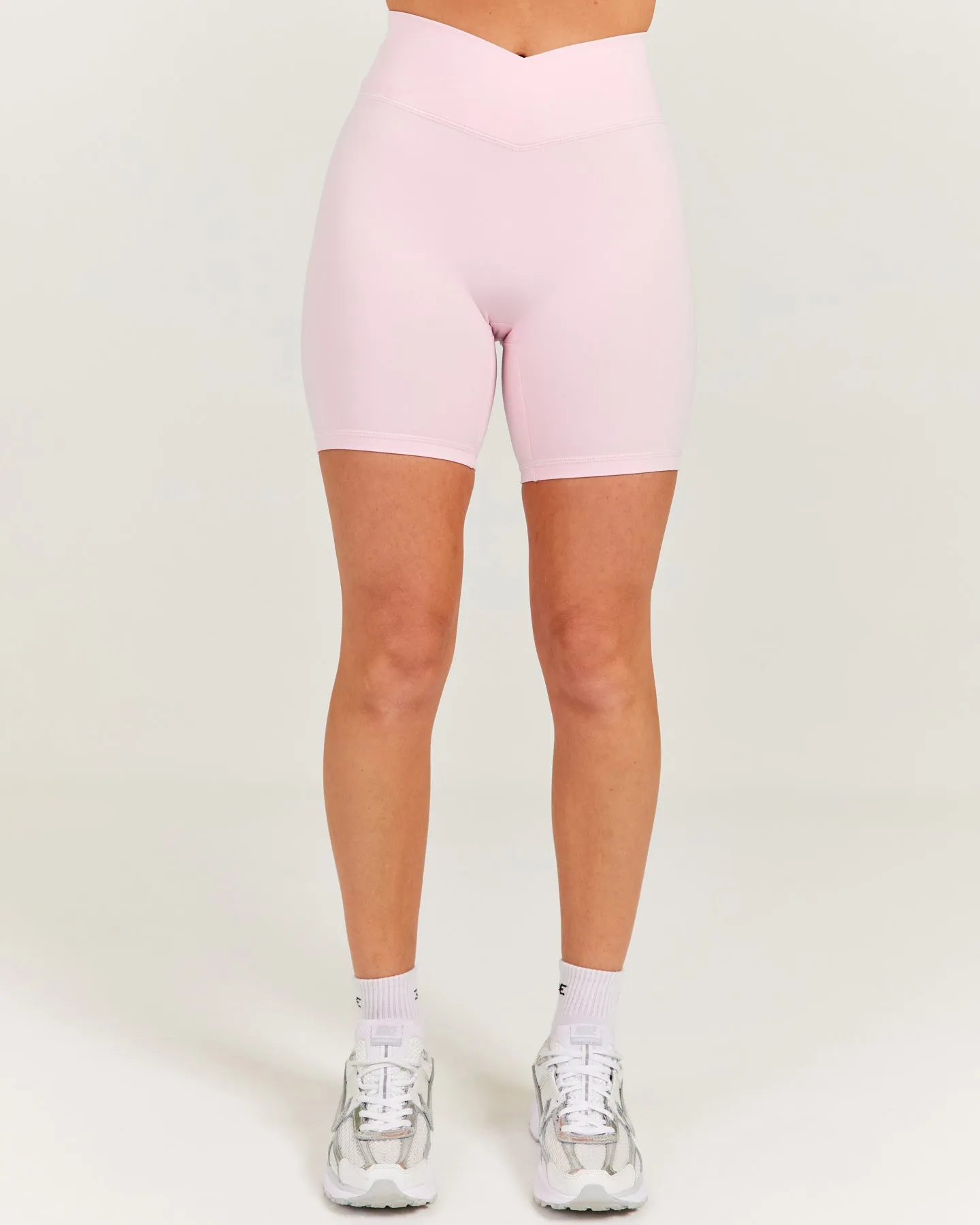 Aura Cross Over Shorts - Blush Pink sold by Elite Eleven