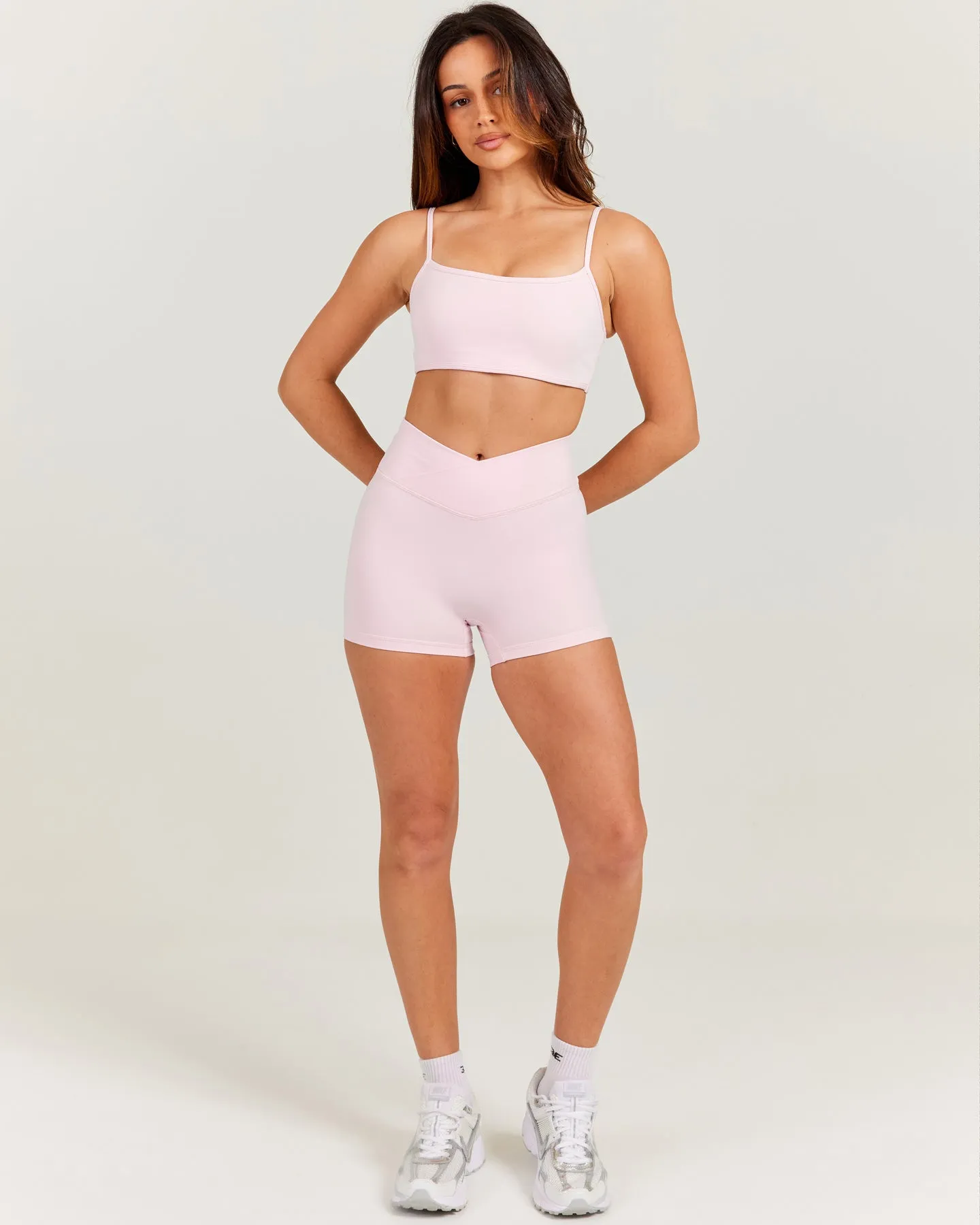 Aura Micro Cross Over Shorts - Blush Pink sold by Elite Eleven product image thumbnail 4