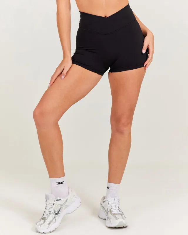 Aura Micro Cross Over Shorts - Black sold by Elite Eleven