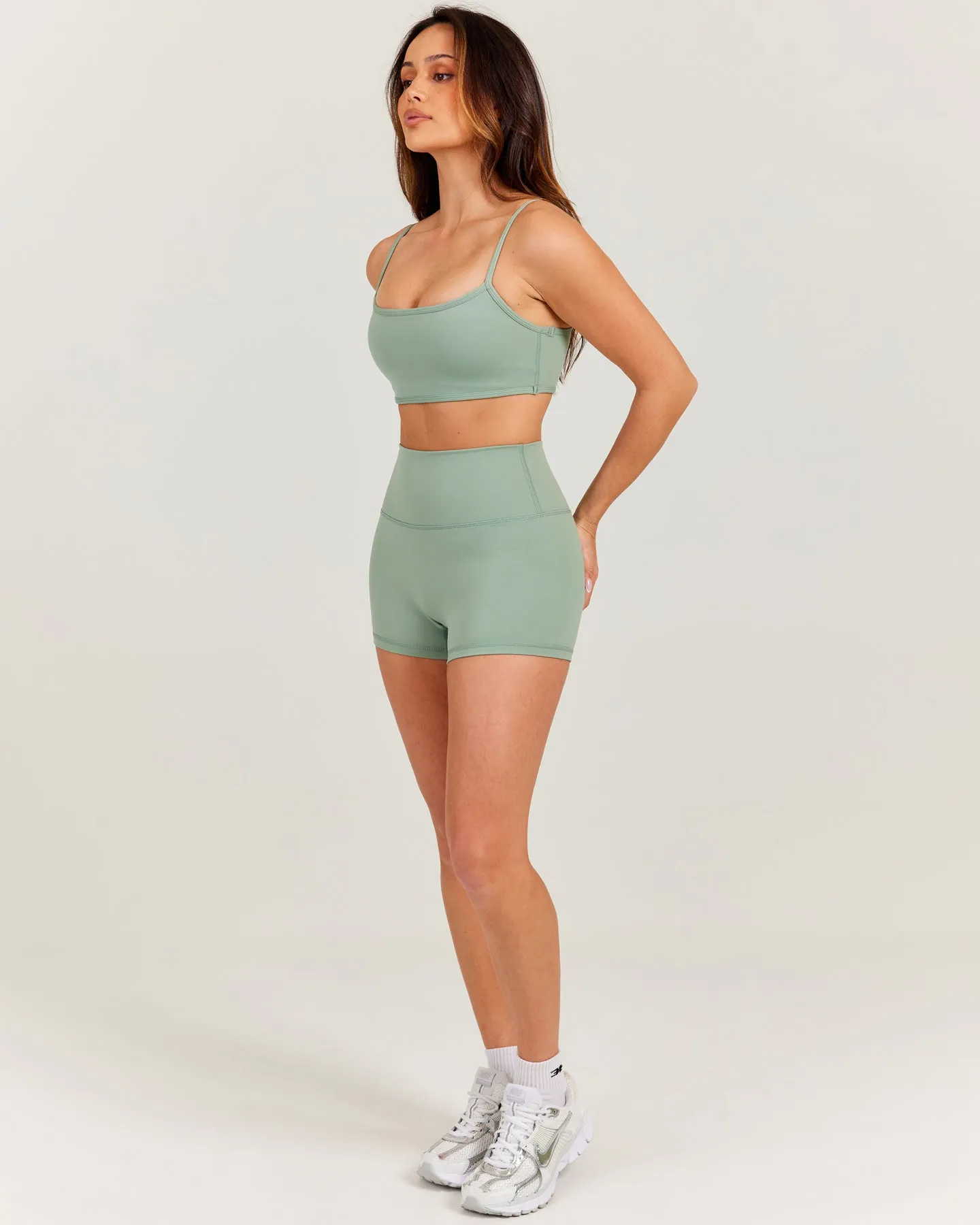 Aura SF Micro Shorts - Dusty Sage sold by Elite Eleven product image thumbnail 5