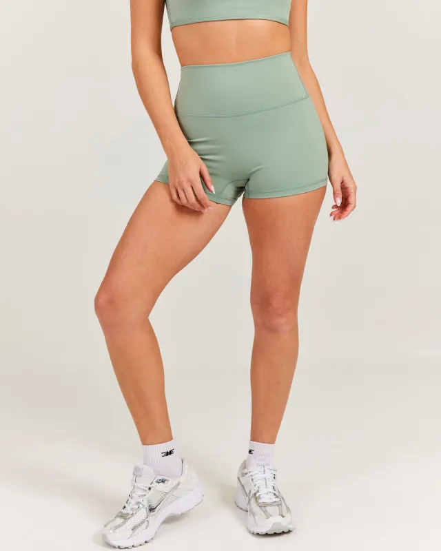 Aura SF Micro Shorts - Dusty Sage sold by Elite Eleven
