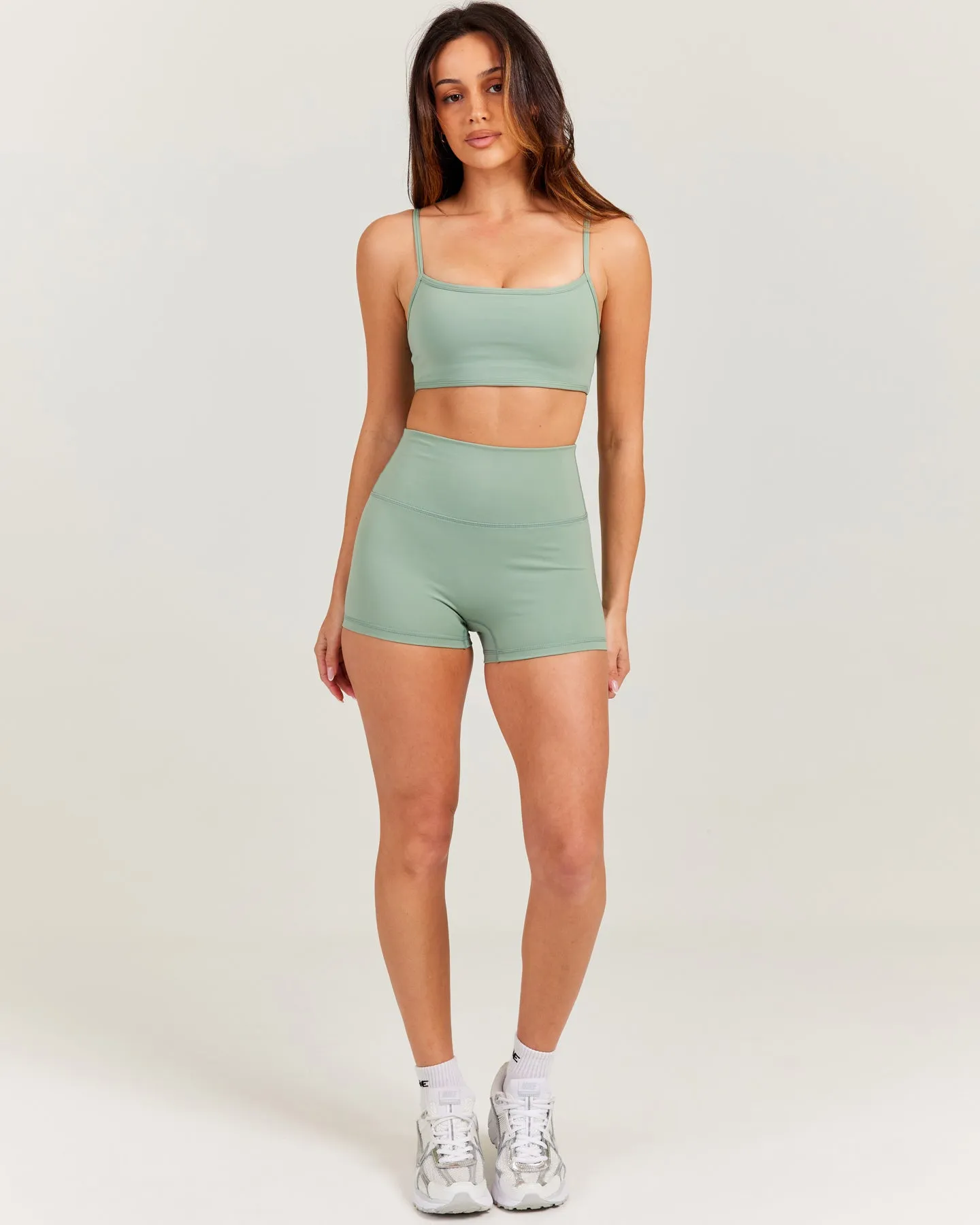 Aura SF Micro Shorts - Dusty Sage sold by Elite Eleven product image thumbnail 4