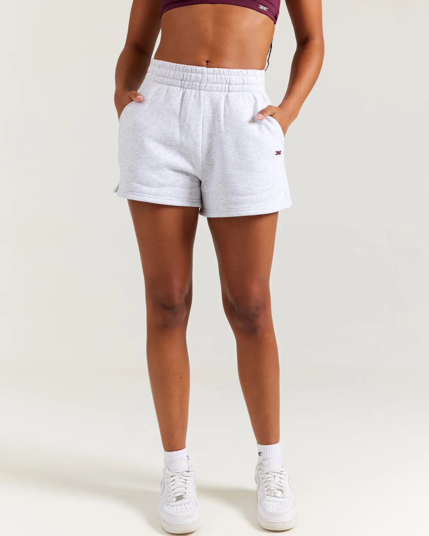 Omni Women's Shorts - Grey Marle/Cherry Cola sold by Elite Eleven product image thumbnail 3