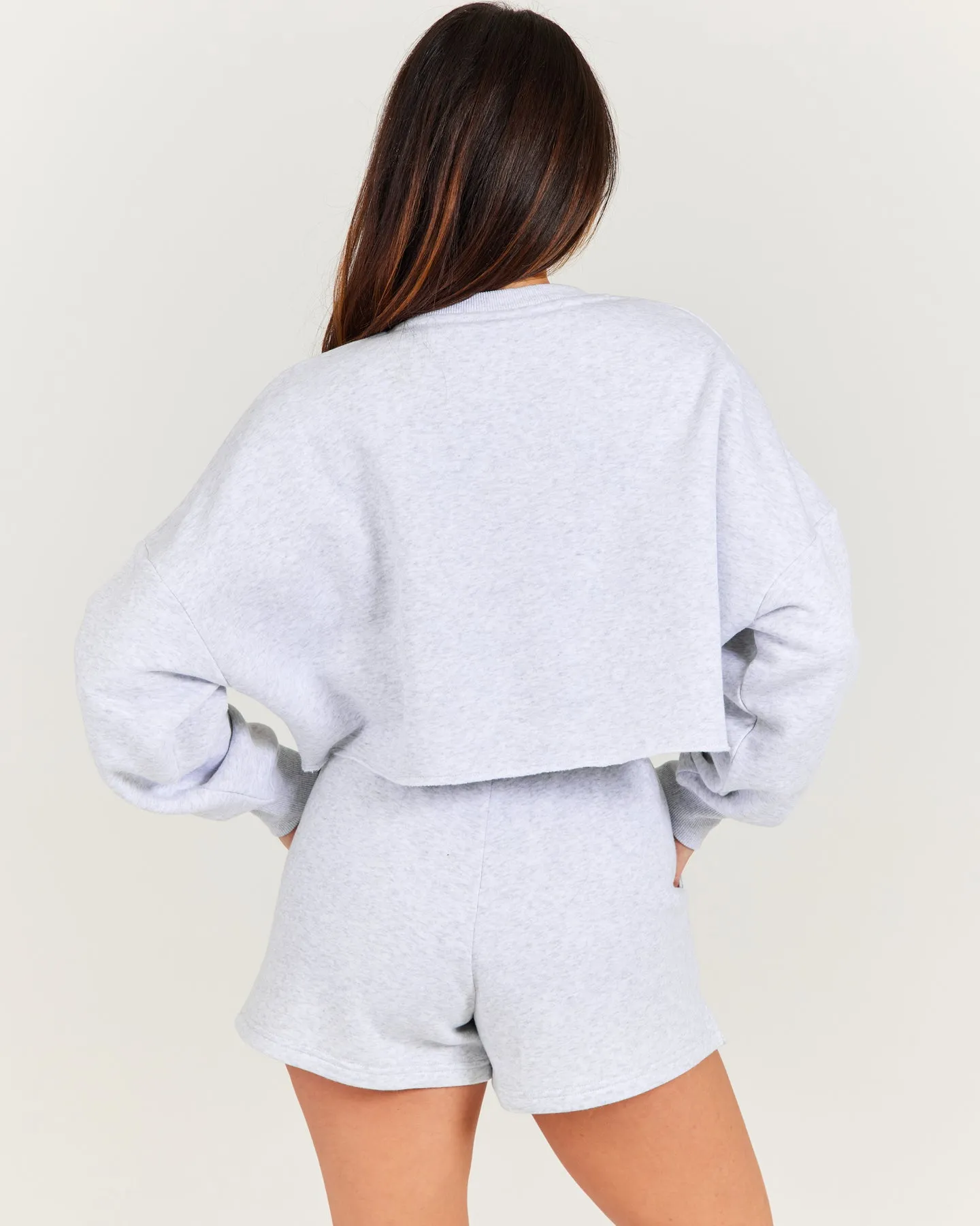 Omni Cropped Crewneck - Grey Marle/Light Blue sold by Elite Eleven product image thumbnail 2