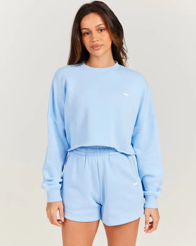 Omni Cropped Crewneck - Light Blue sold by Elite Eleven