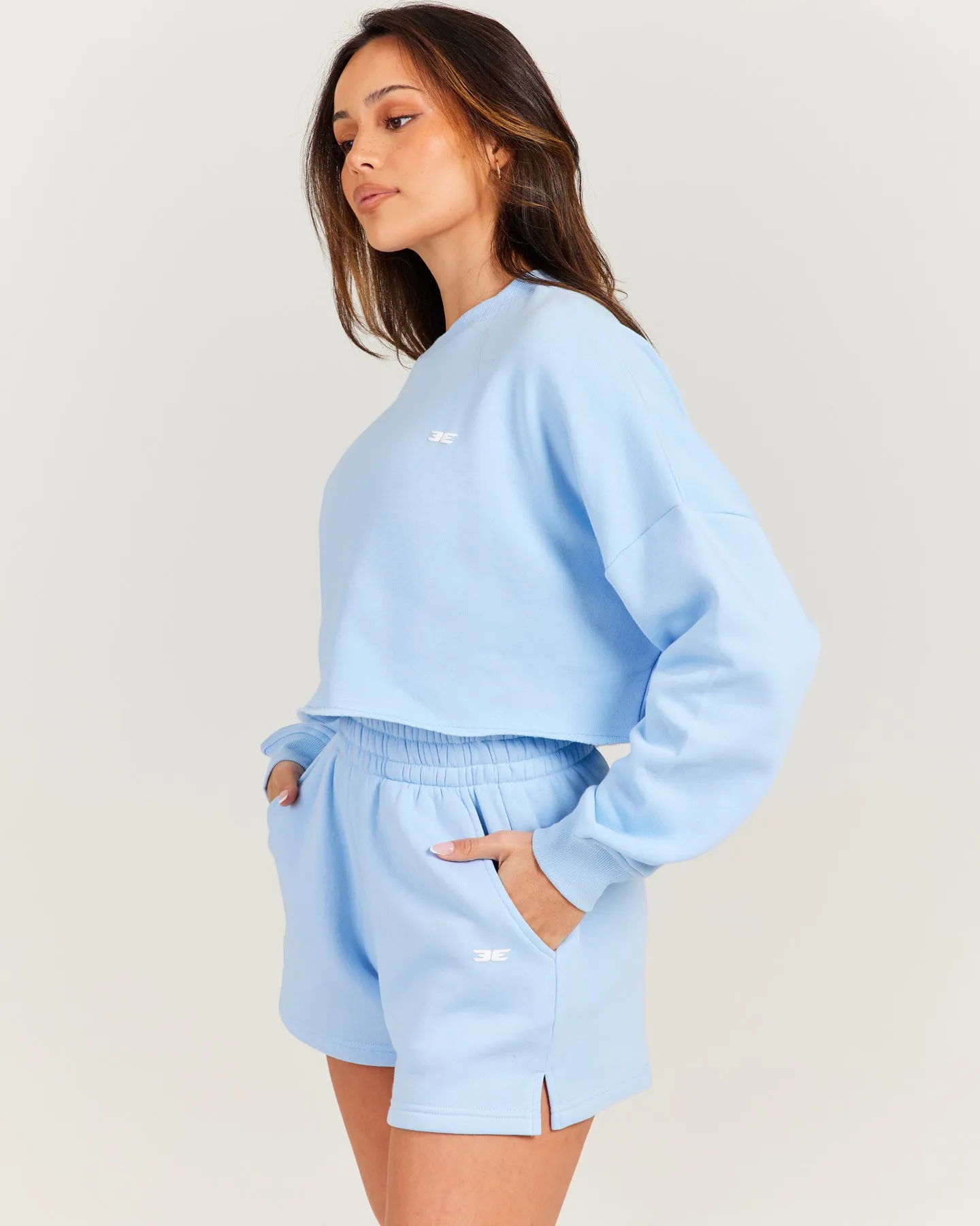 Omni Cropped Crewneck - Light Blue sold by Elite Eleven product image thumbnail 3