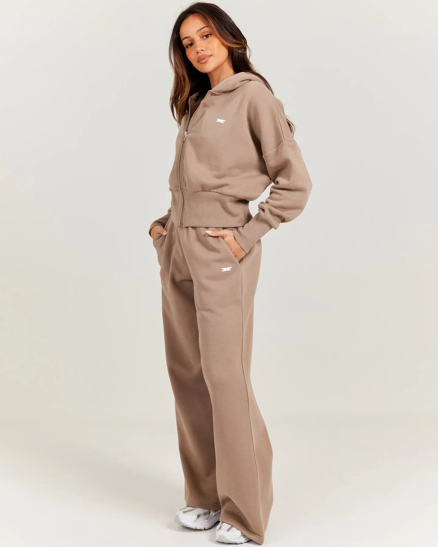Omni Wide Leg Trackpants - Toasted Cashew sold by Elite Eleven product image thumbnail 5