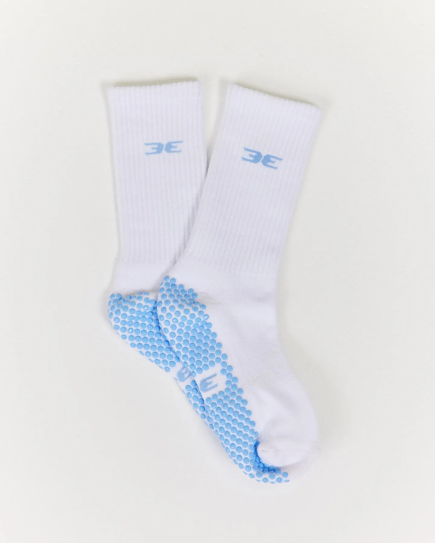EE Crew Pilates Grip Socks - White/Blue sold by Elite Eleven product image thumbnail 2