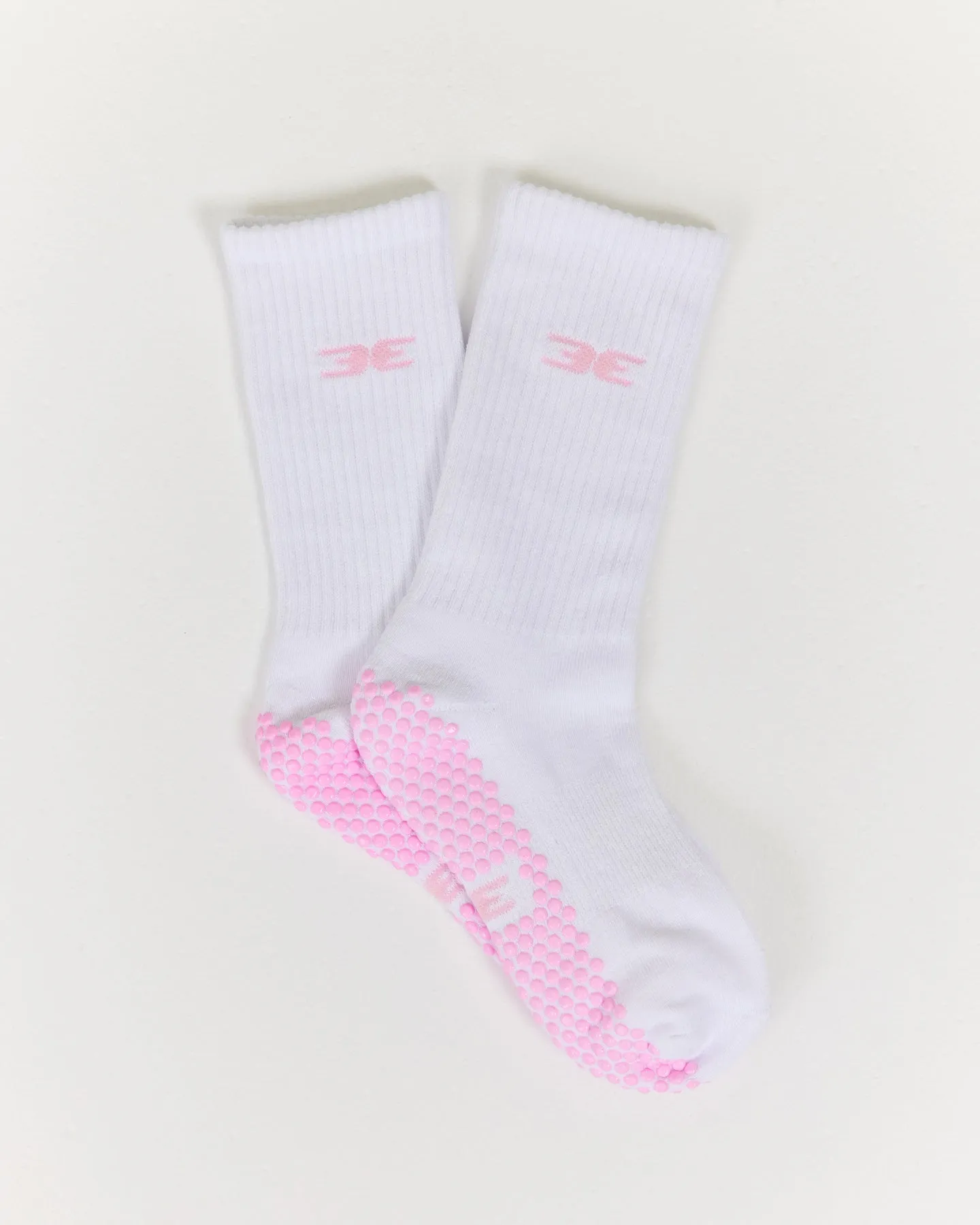 EE Crew Pilates Grip Socks - White/Pink sold by Elite Eleven product image thumbnail 2