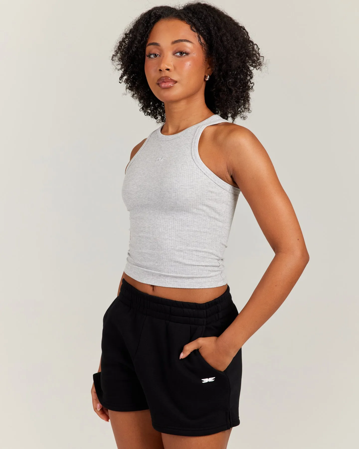 Ribbed Singlet - Grey Marle sold by Elite Eleven product image thumbnail 3