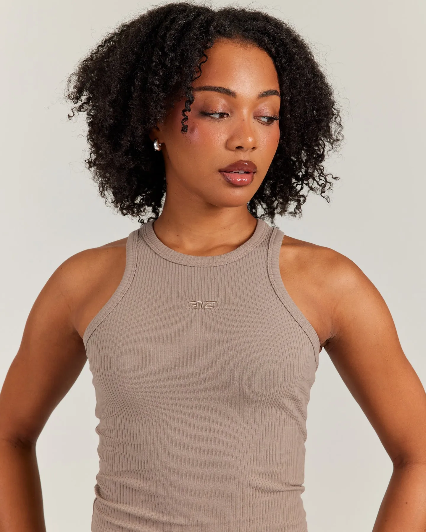 Ribbed Singlet - Toasted Cashew sold by Elite Eleven product image thumbnail 4