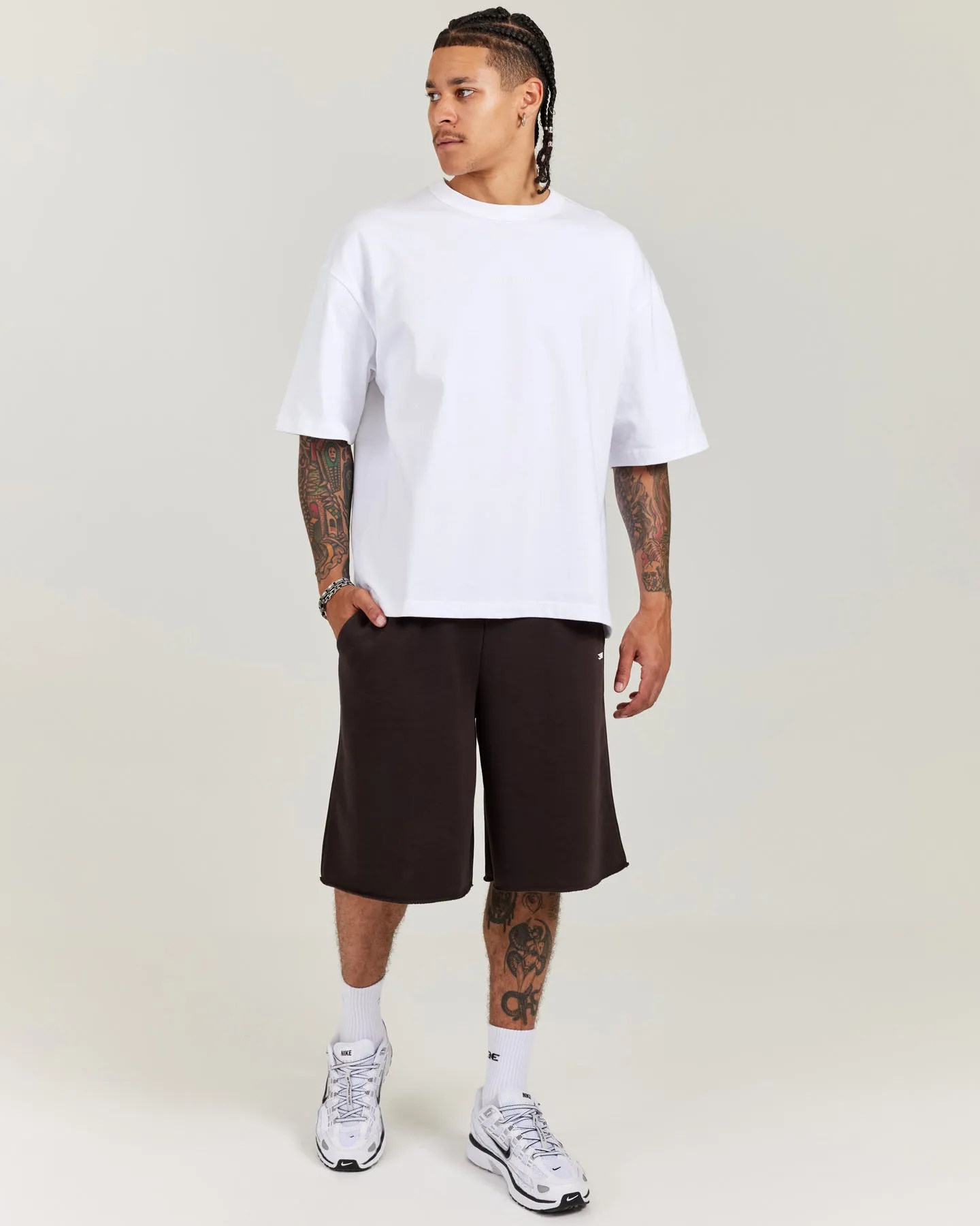 Omni Oversized Shorts - Coffee Bean sold by Elite Eleven product image thumbnail 4