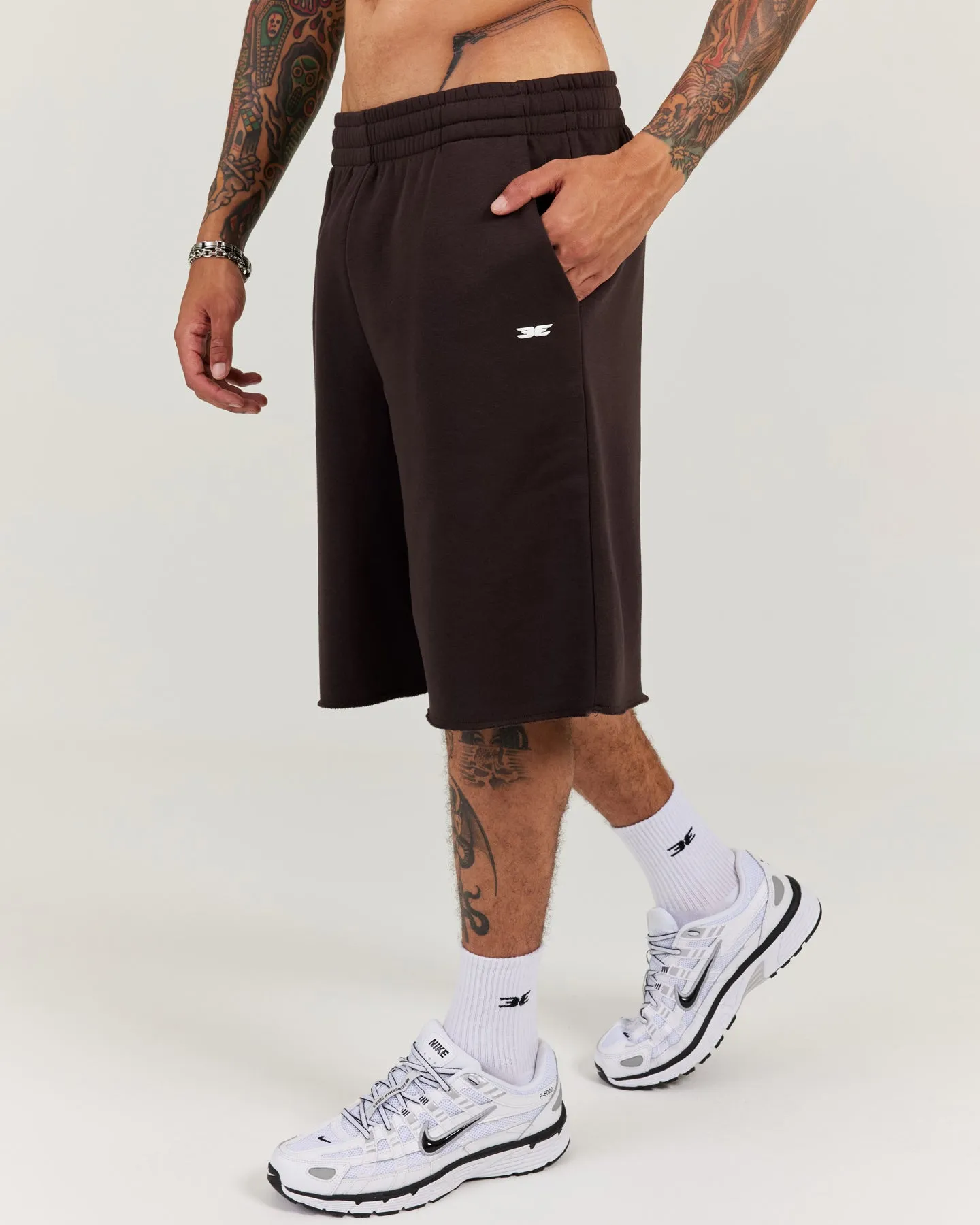 Omni Oversized Shorts - Coffee Bean sold by Elite Eleven product image thumbnail 2
