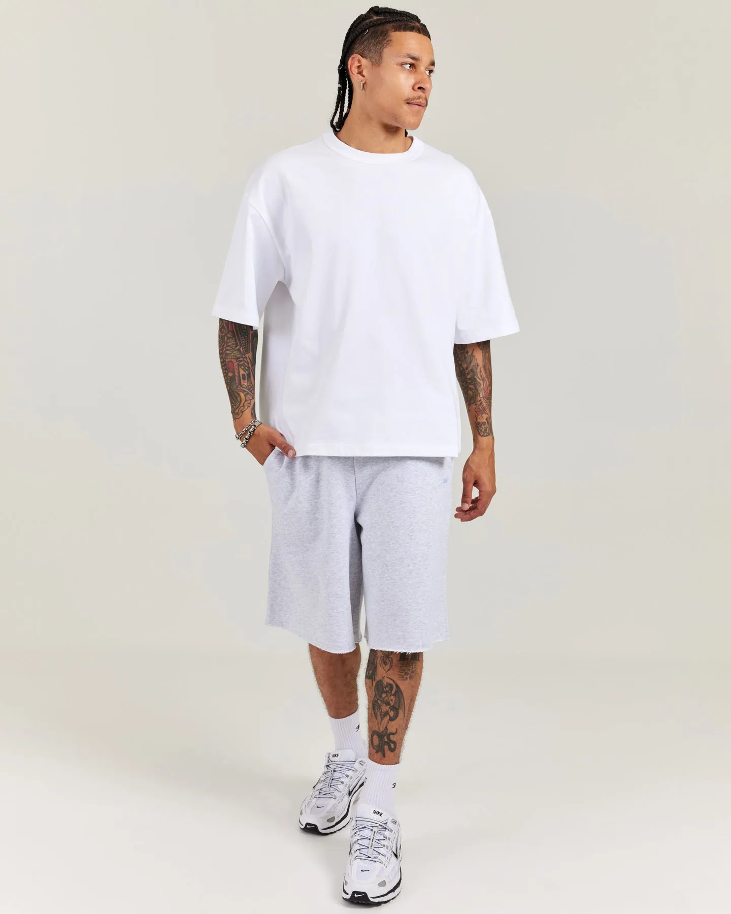 Omni Oversized Shorts - Grey Marle sold by Elite Eleven product image thumbnail 4