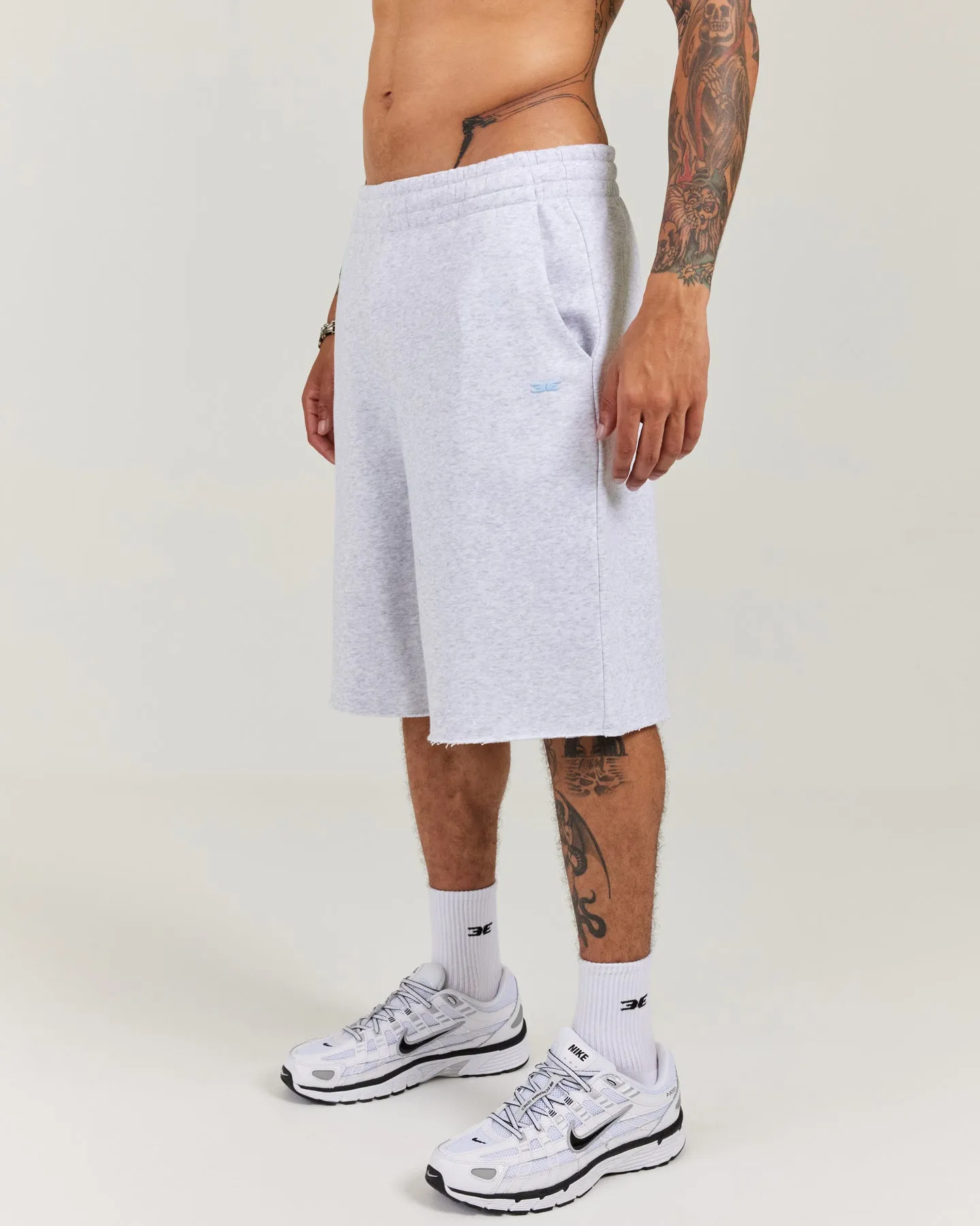 Omni Oversized Shorts - Grey Marle sold by Elite Eleven product image thumbnail 2