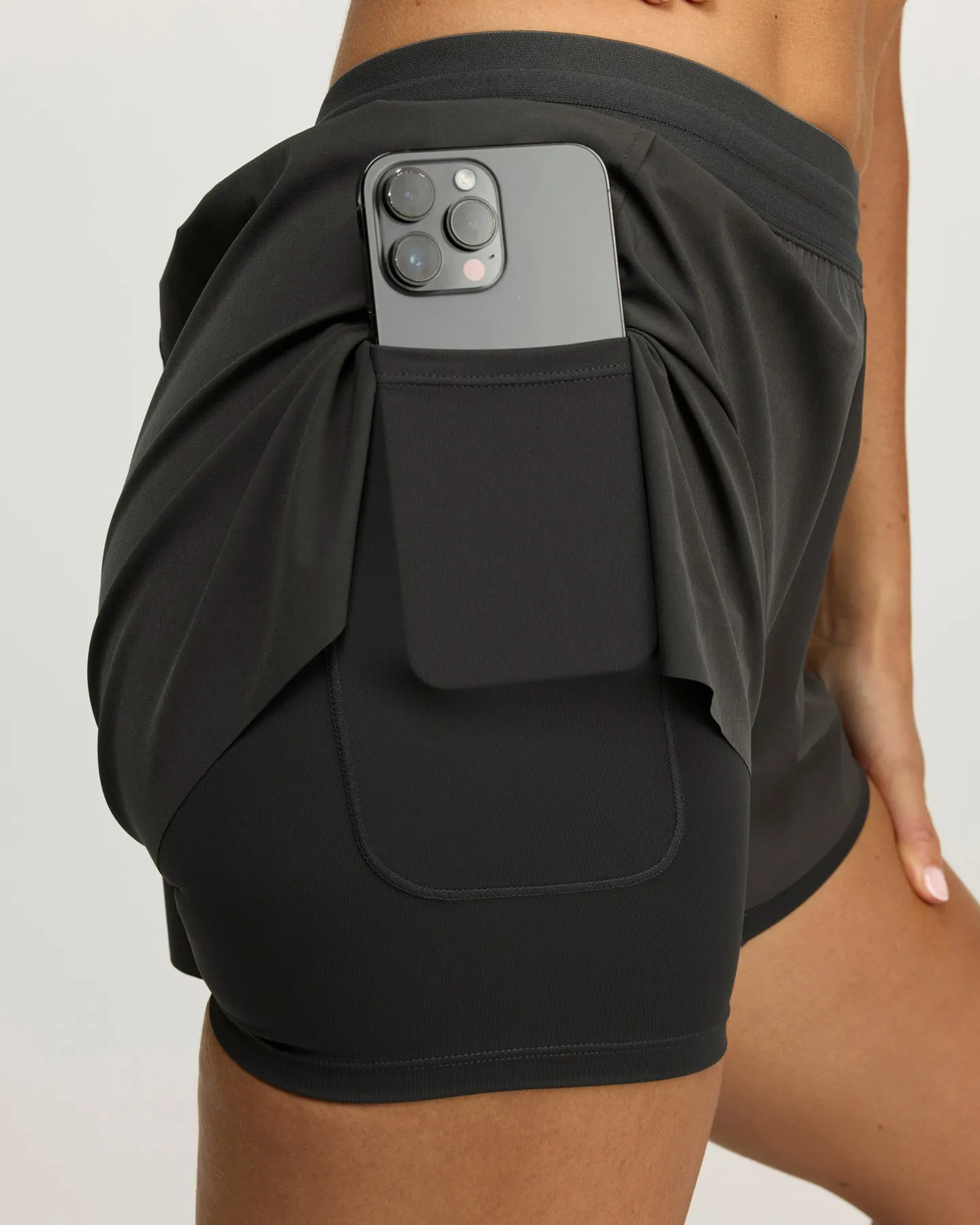 EE Ultra 2 in 1 Shorts - Charcoal sold by Elite Eleven product image thumbnail 3