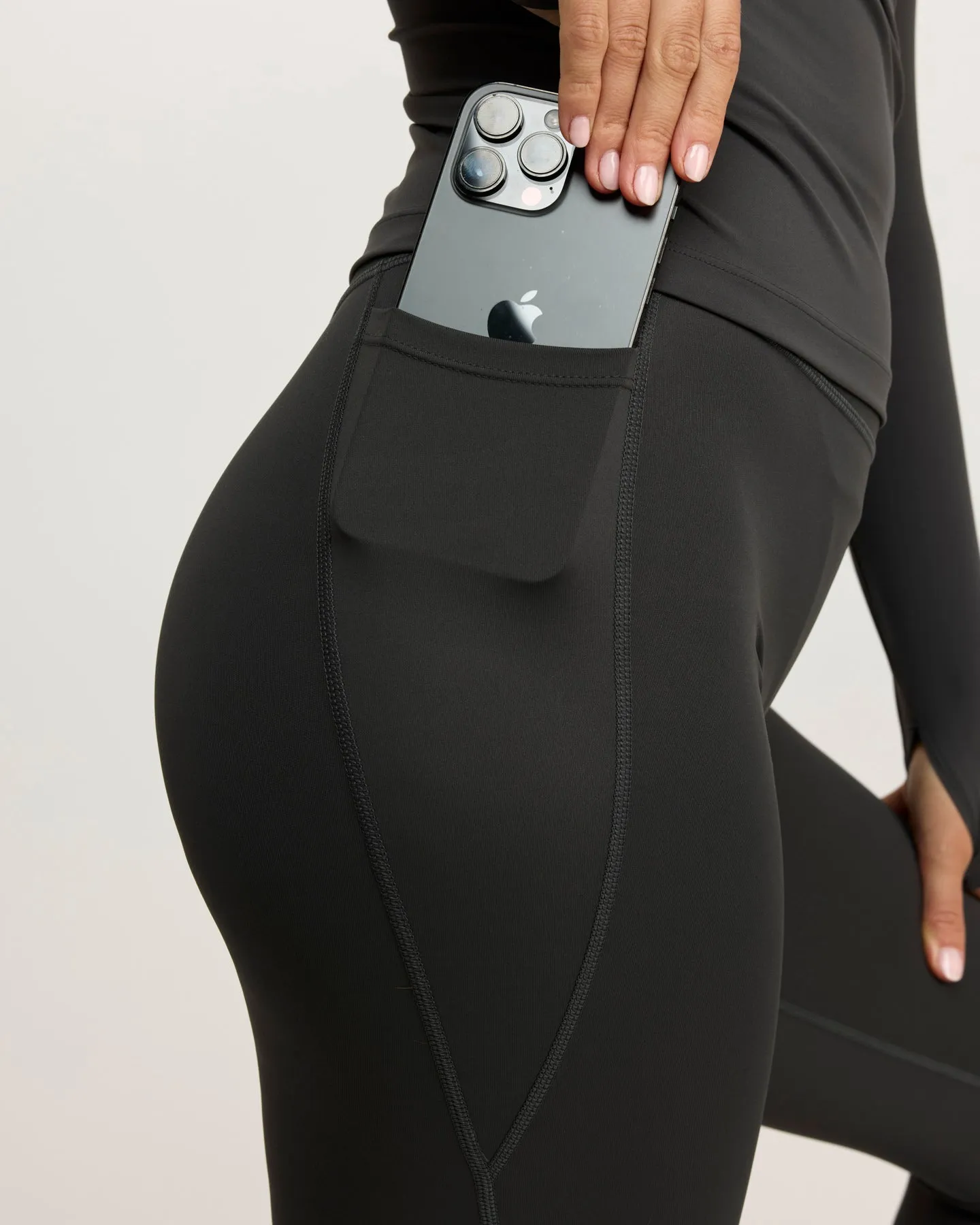 PerForm Pocket Leggings - Charcoal sold by Elite Eleven product image thumbnail 3