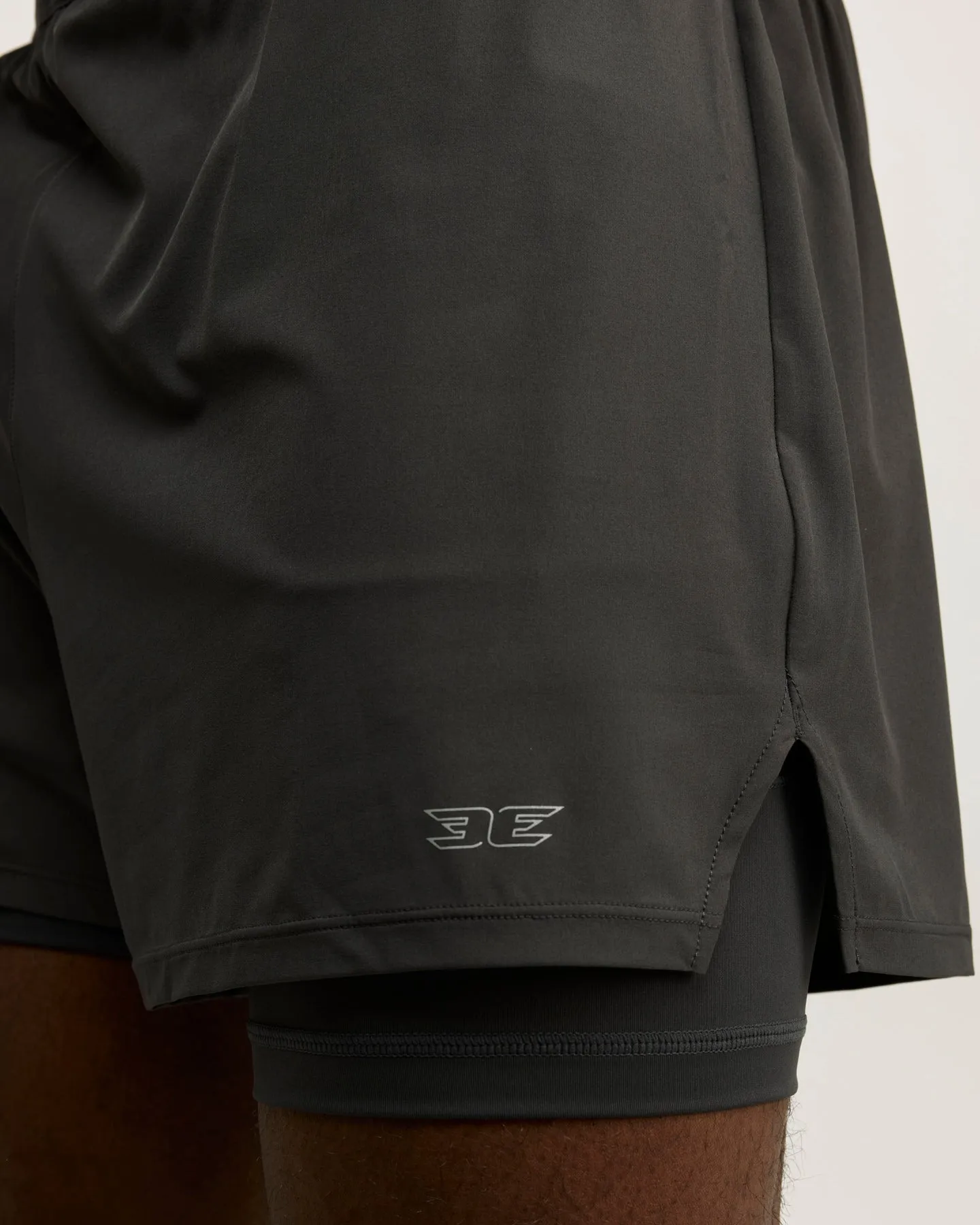 Men's Ultra 2 in 1 Shorts - Charcoal sold by Elite Eleven product image thumbnail 3