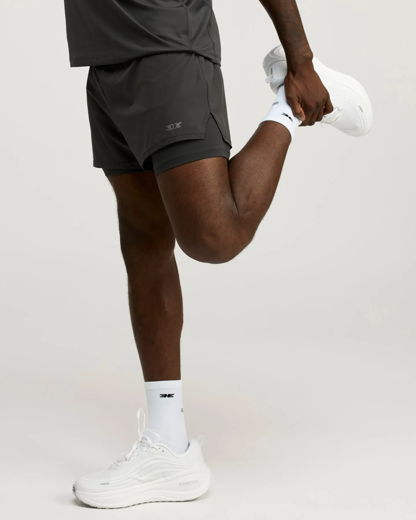 Men's Ultra 2 in 1 Shorts - Charcoal sold by Elite Eleven product image thumbnail 4