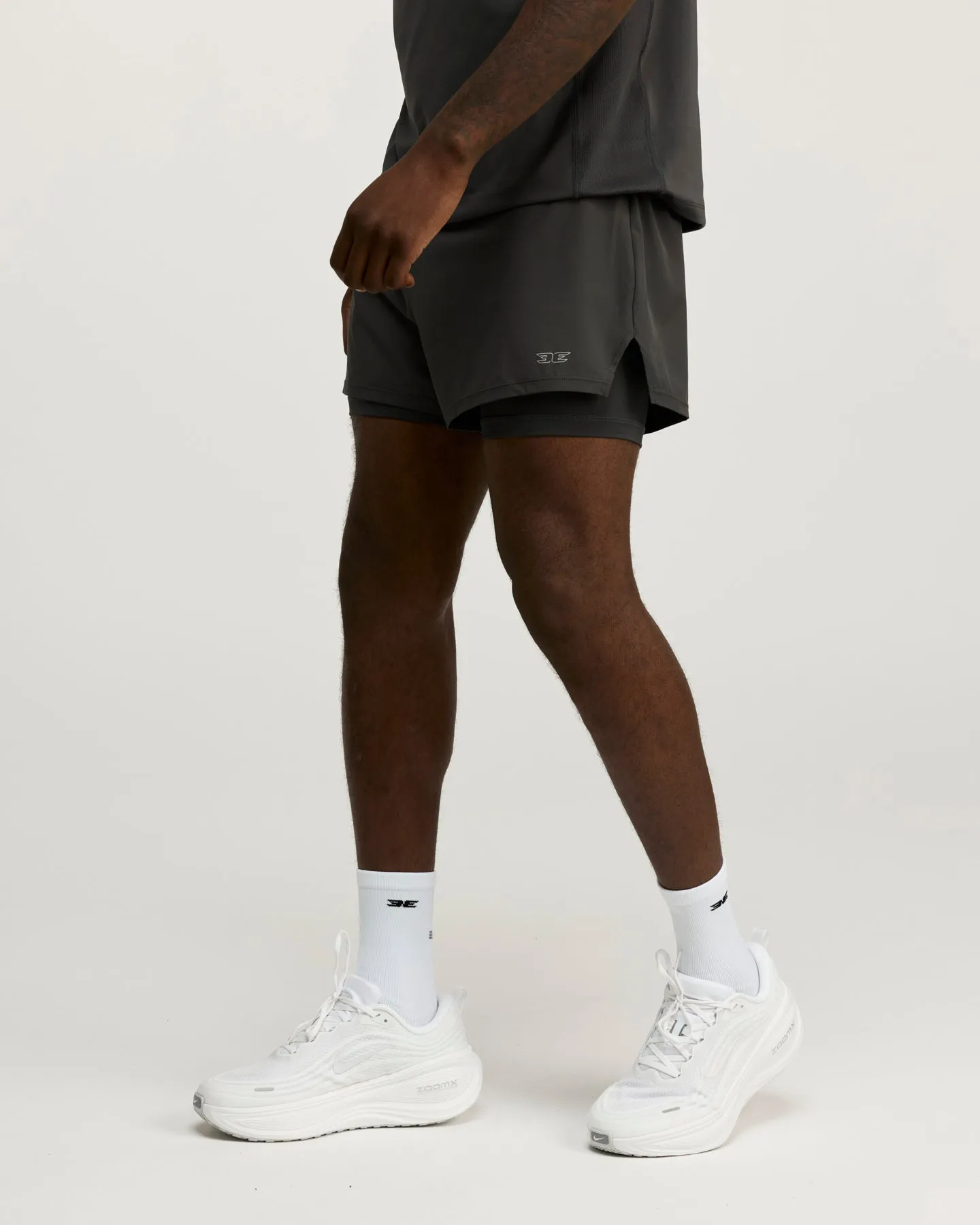 Men's Ultra 2 in 1 Shorts - Charcoal sold by Elite Eleven
