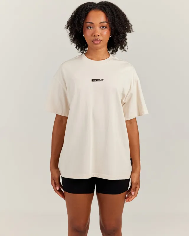 Arc Women's Oversize Tee - Bone made by Elite Eleven