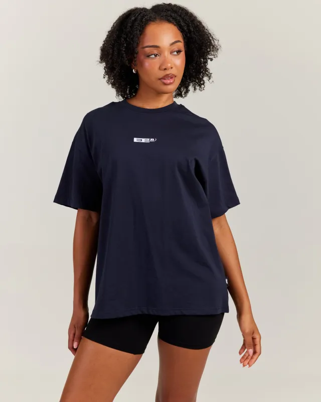 Arc Women's Oversize Tee - Navy made by Elite Eleven