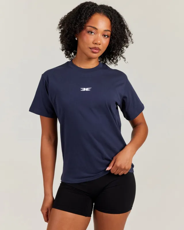 Women's Classic Lite Tee - Navy sold by Elite Eleven