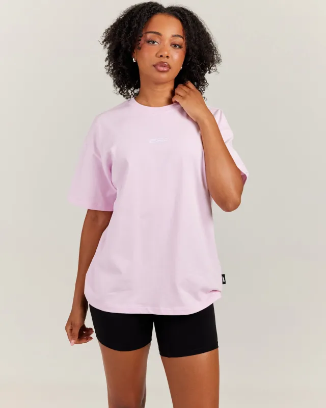 Arc Women's Oversized Tee - Soft Pink made by Elite Eleven
