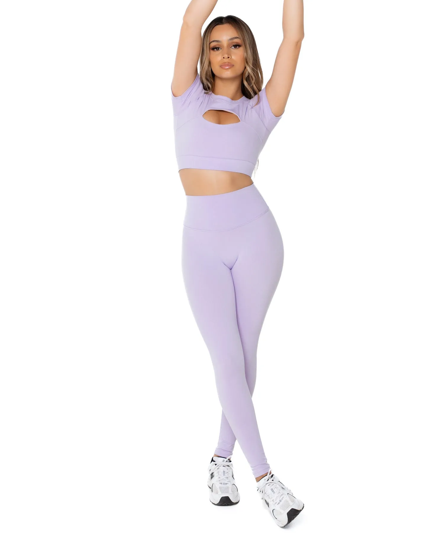 Aura Scrunch Leggings - Lilac sold by Elite Eleven product image thumbnail 2