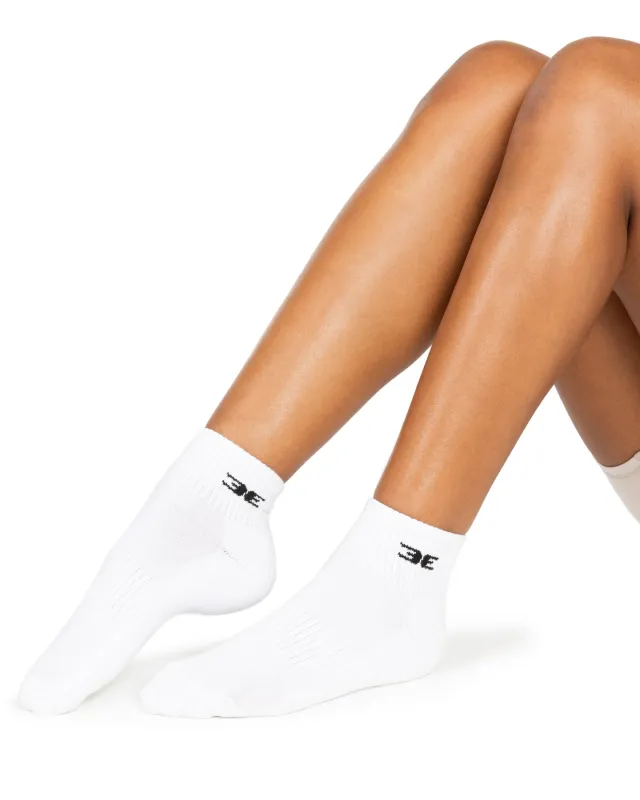 EE Half Crew Socks - White sold by Elite Eleven