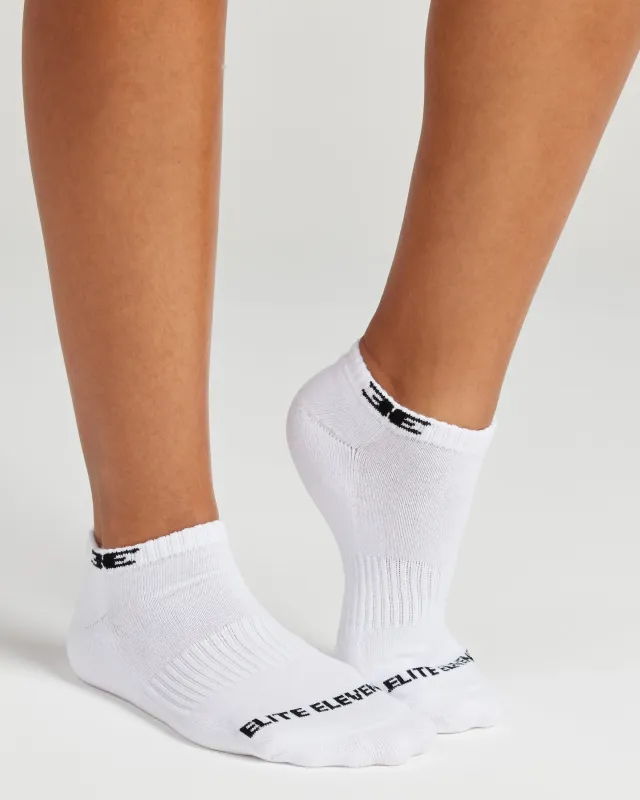 EE Ankle Socks - White sold by Elite Eleven