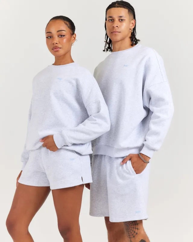 Omni Unisex Crewneck - Grey Marle/Light Blue sold by Elite Eleven