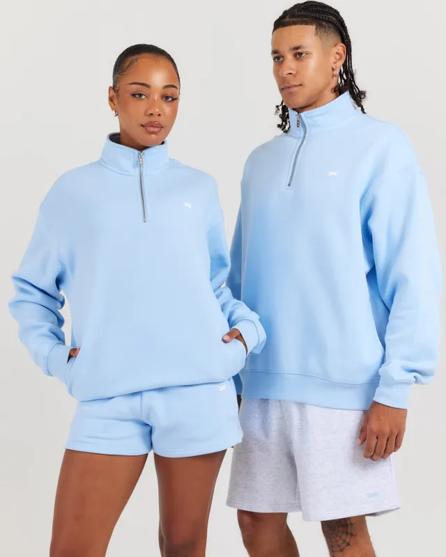 Omni Unisex 1/4 Zip - Light Blue made by Elite Eleven