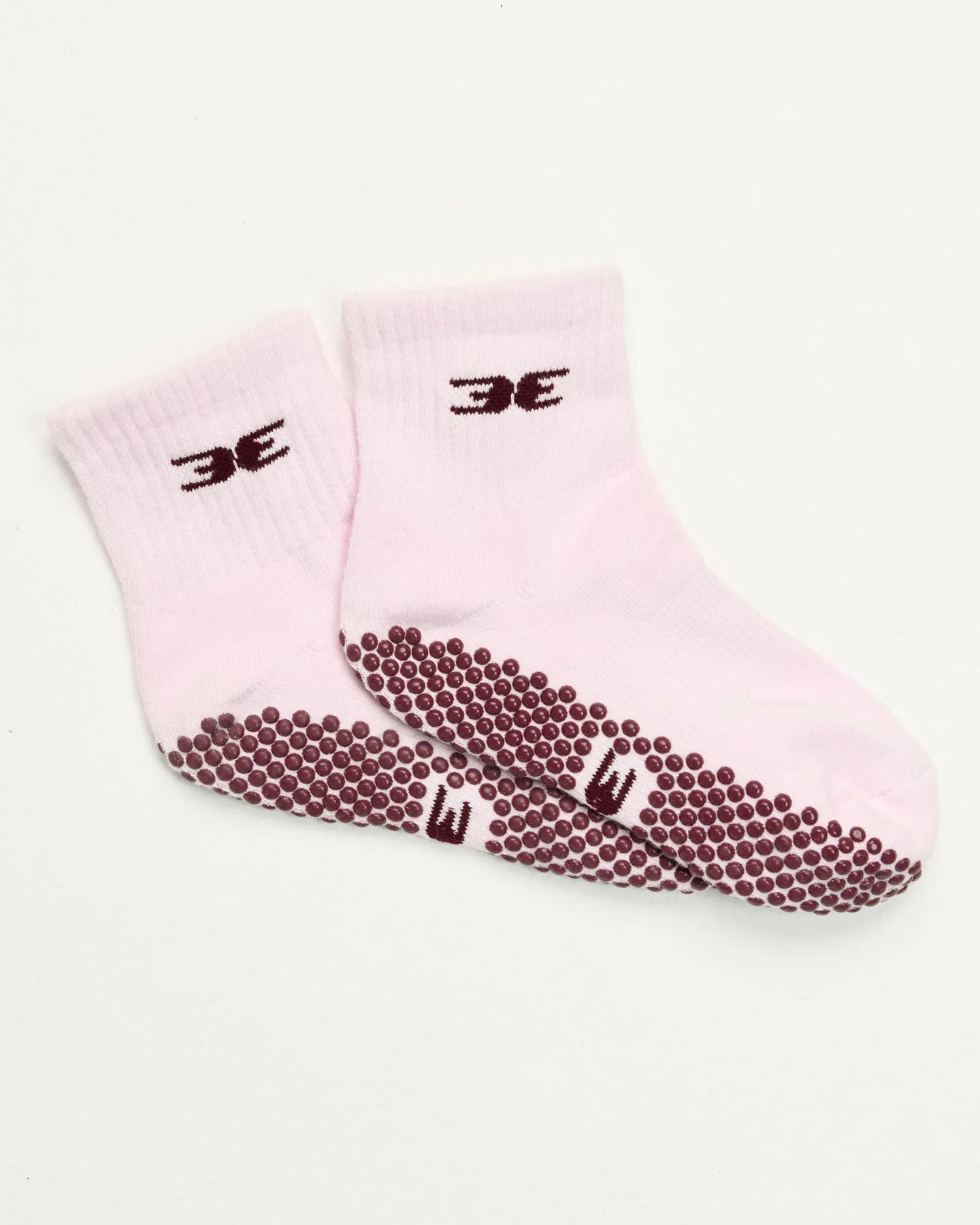 EE Mid Crew Grip Socks - Candy Pink/Cherry Cola sold by Elite Eleven product image thumbnail 2