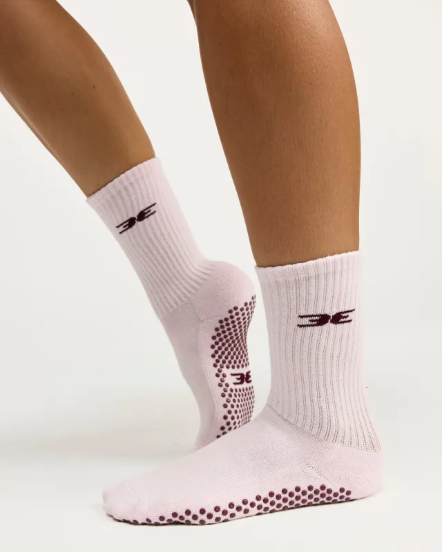 EE Crew Grip Socks - Candy Pink/Cherry Cola sold by Elite Eleven