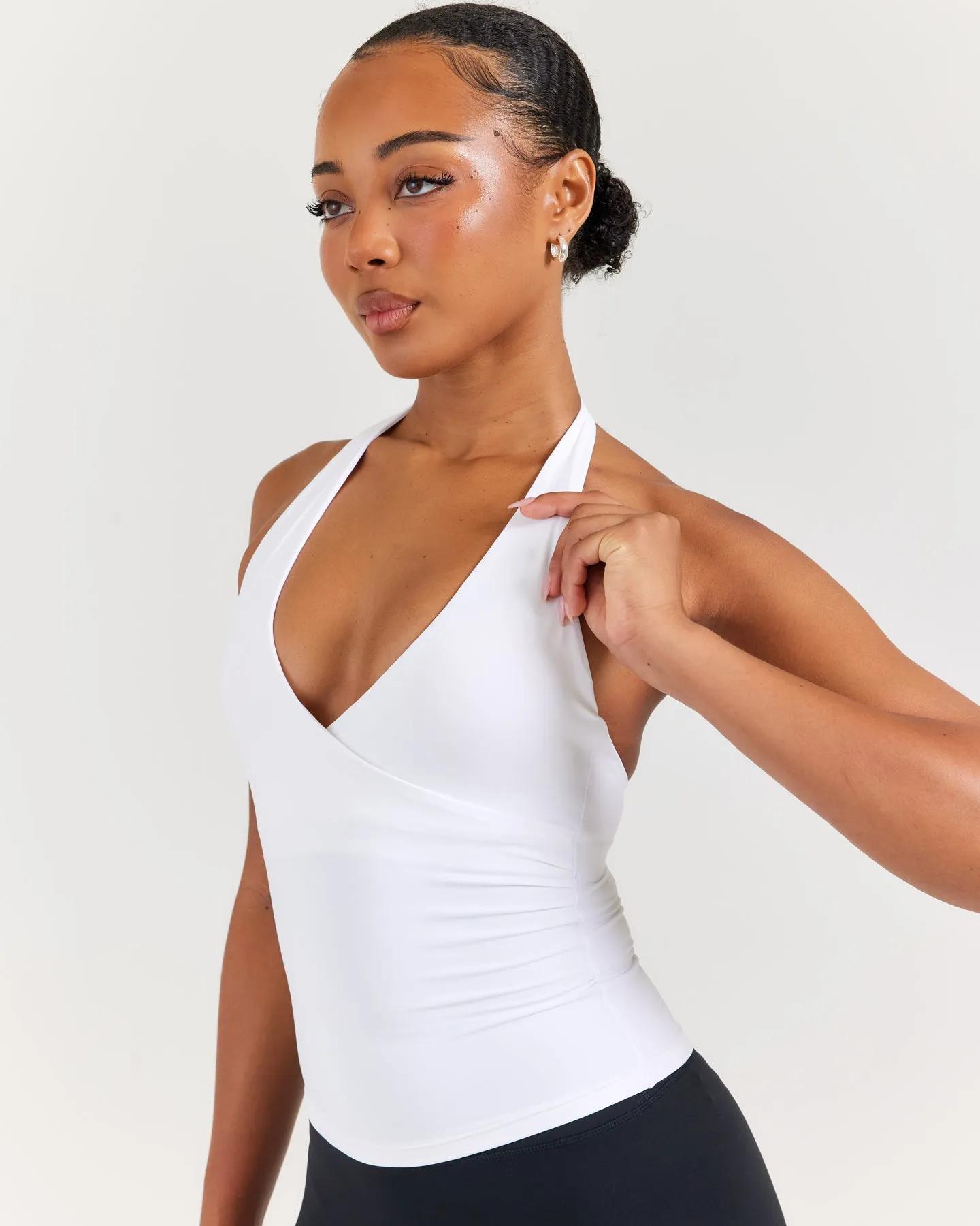 Airey Halter Tank - White sold by Elite Eleven product image thumbnail 4