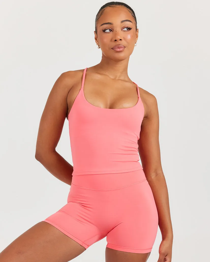 Airey Tank - Pink Papaya sold by Elite Eleven